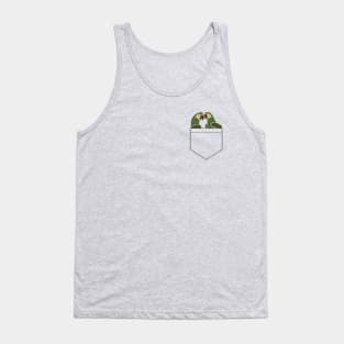 Macaw Parrots in a Pocket Tank Top